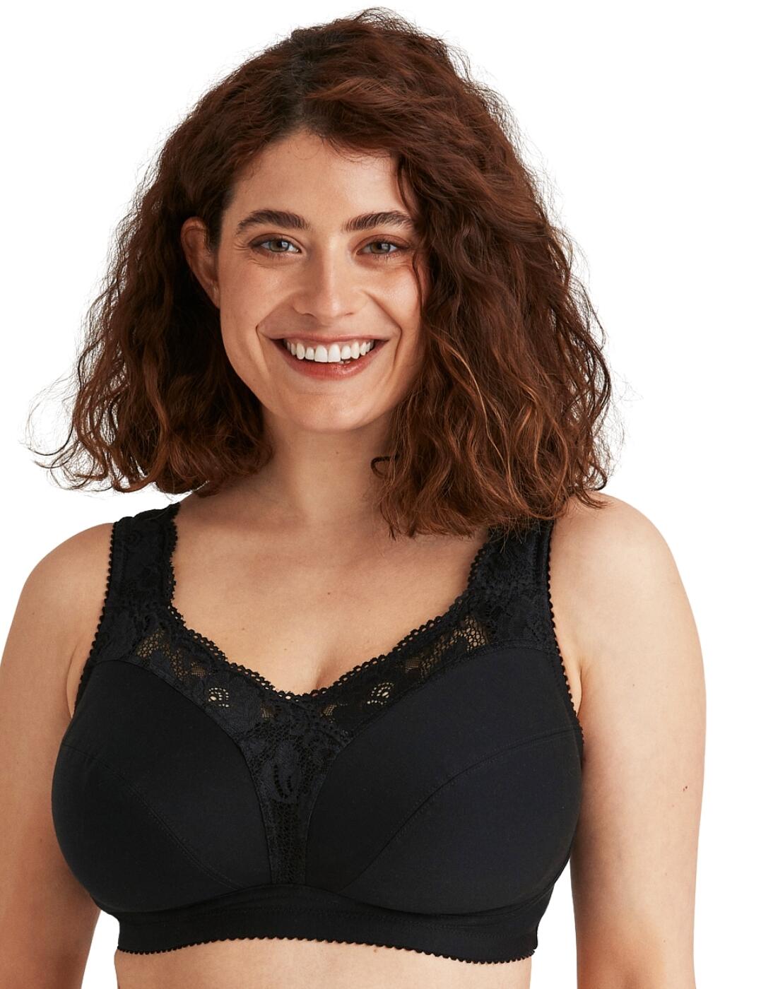 Miss Mary Of Sweden Sense Non Wired Bra - Black - 36B