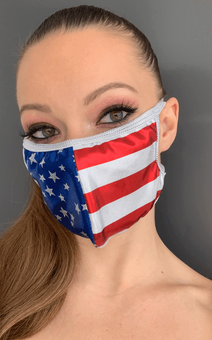 Multi Layered Face Mask - American Flag