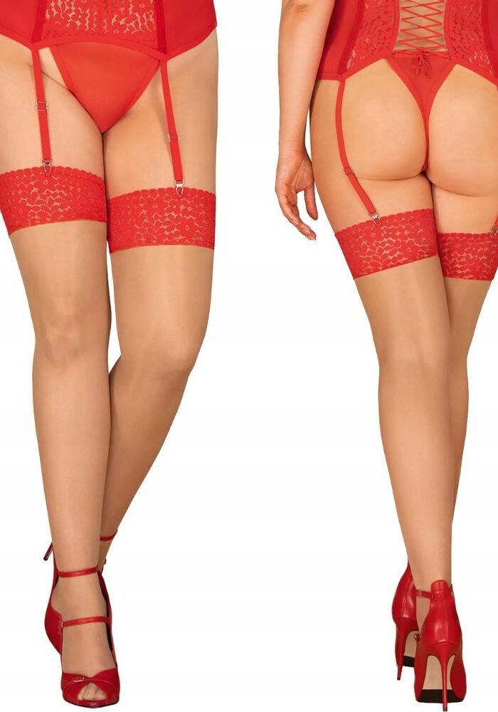 Obsessive Blossmina Lace Top Stockings