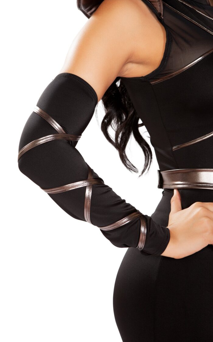 Pair of Arm Cuffs with Strap Detail