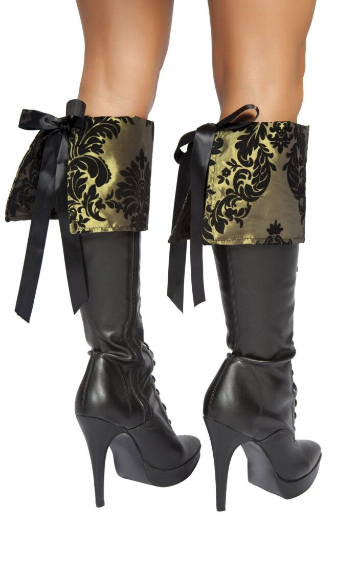 Pair of Green and Black Boot Cuffs