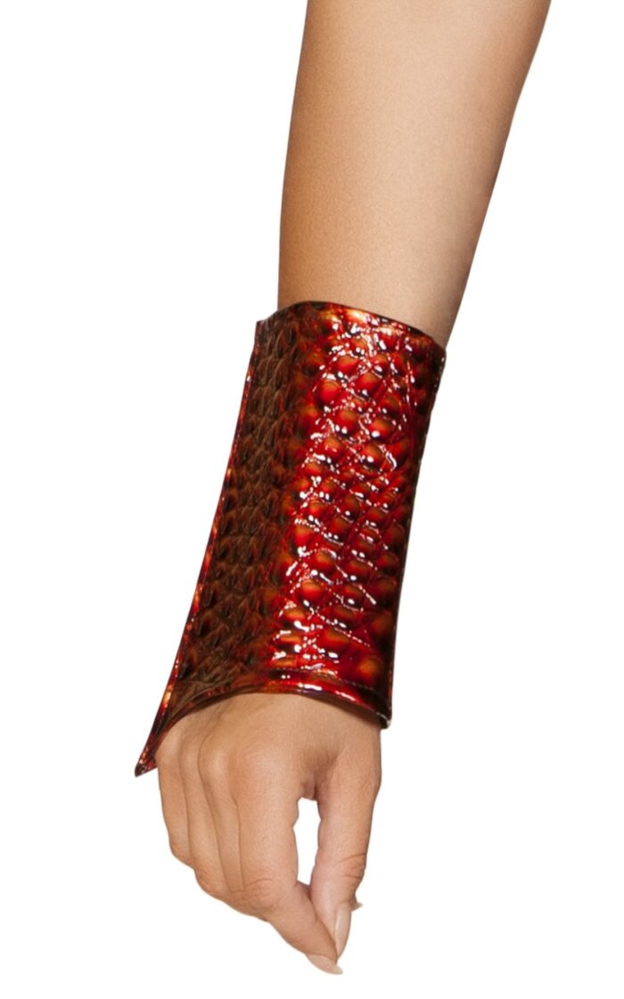 Pair of Red Wrist Cuffs