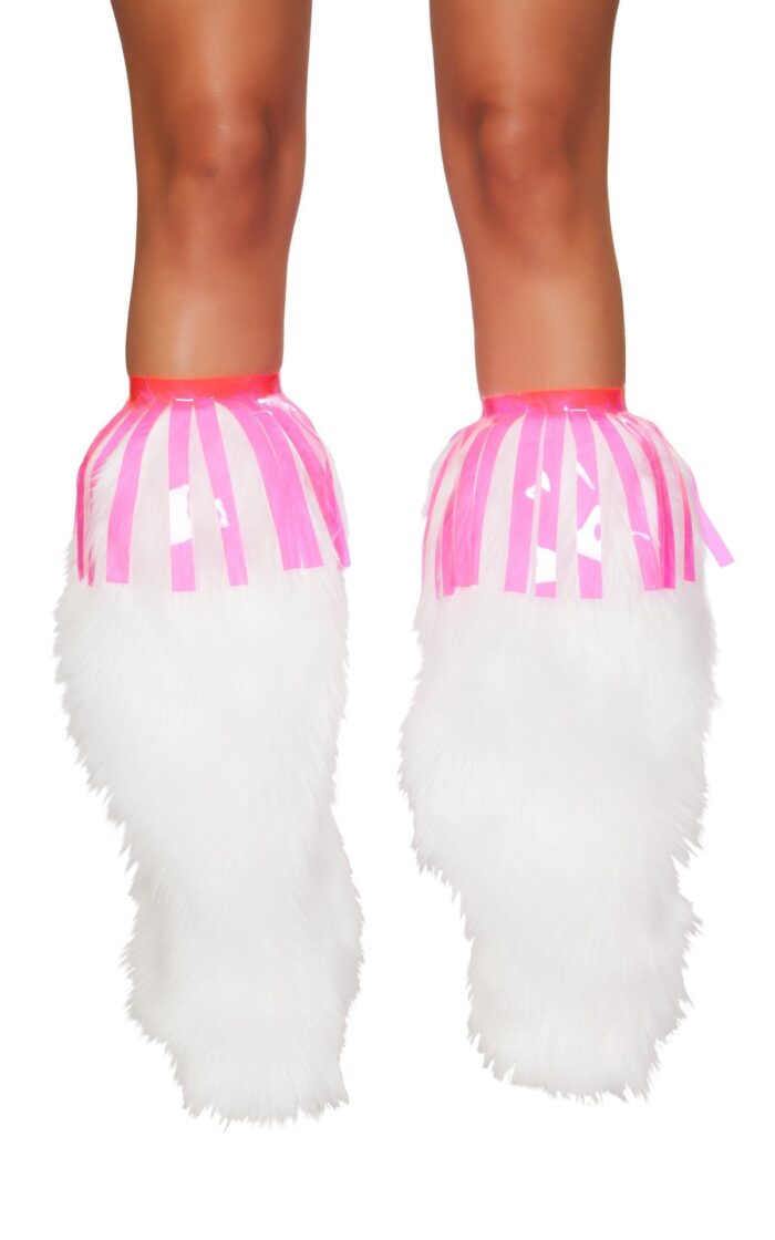Pair of Vinyl Fringe Leg Wrap