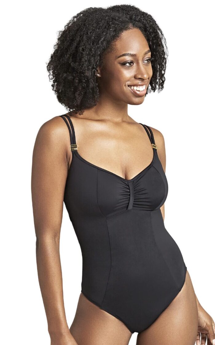 Panache Anya Riva Balcony Swimsuit - Black - 30F