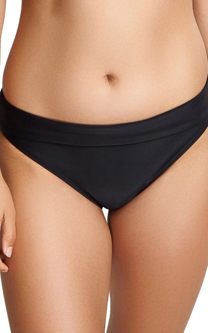 Panache Anya Riva Fold Bikini Brief - Black - XL - 16