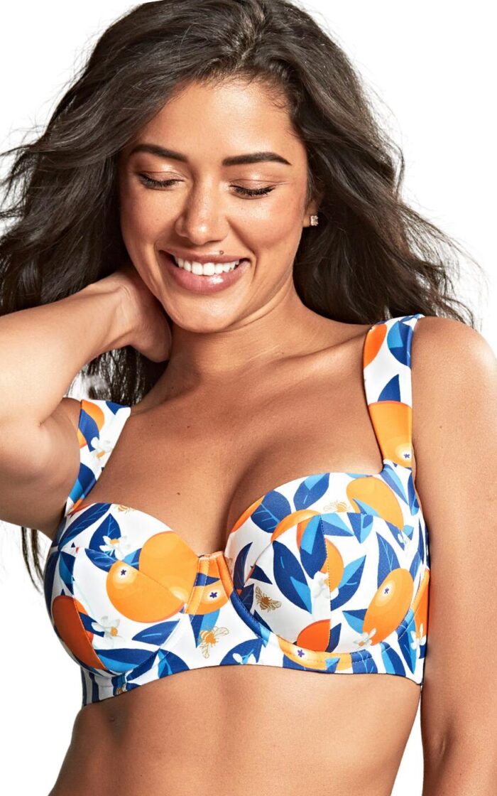 Panache Bette Balcony Bikini Top - Sicily Print - 34DD