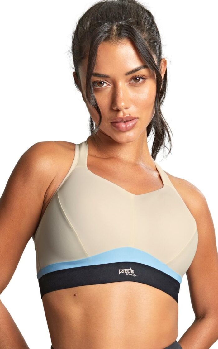Panache Boundless Non Wired Sports Bra - Chalk/Black - 30E