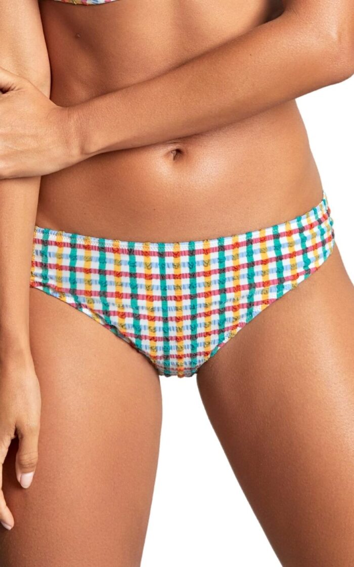 Panache Brazilian Bikini Brief - Seersucker Multi - M - 12