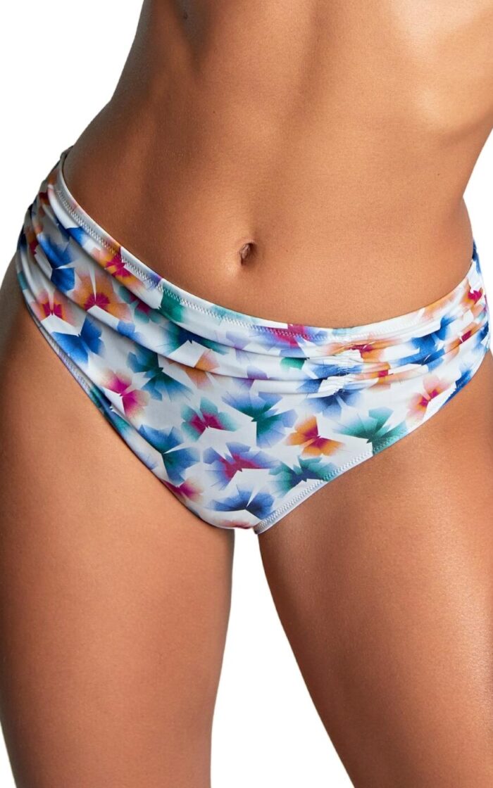 Panache Midi Bikini Brief - Flutter Print - XS - 8
