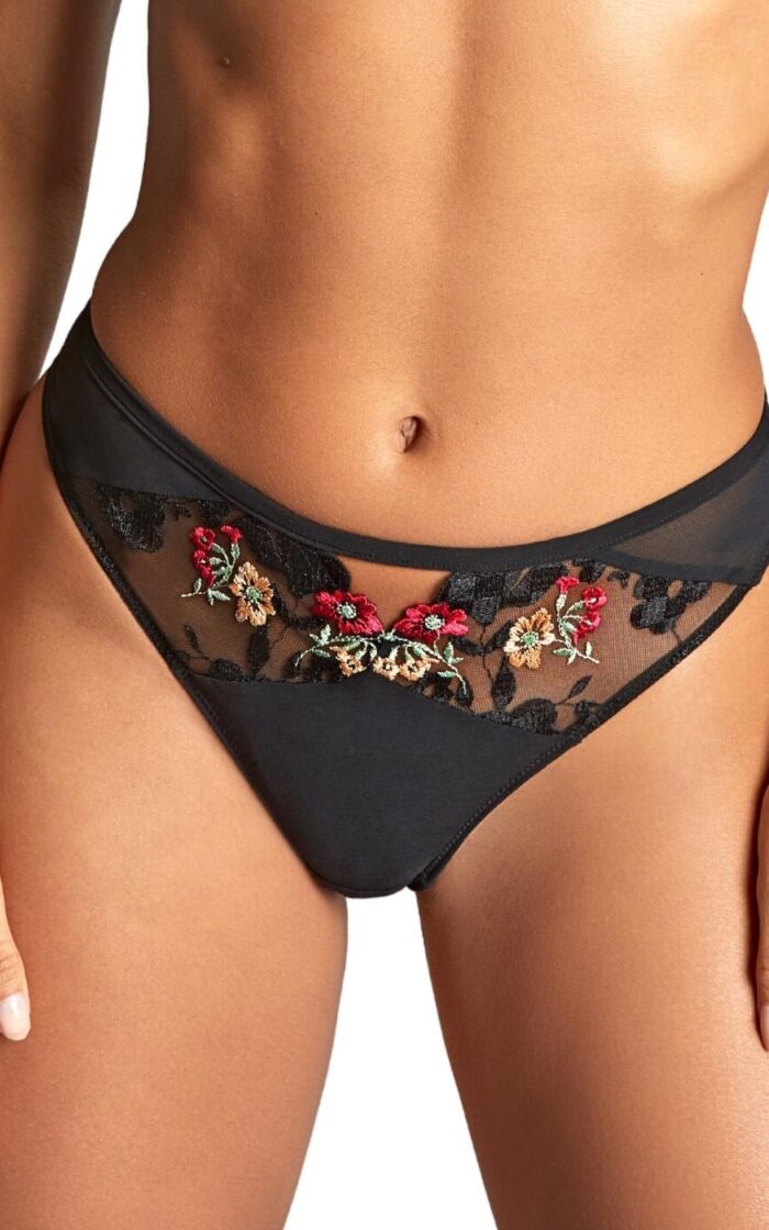 Panache Ottilie Brazilian Brief - Black - XL - 16