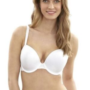 Panache Porcelain Elan Plunge T Shirt Bra - White - 36D