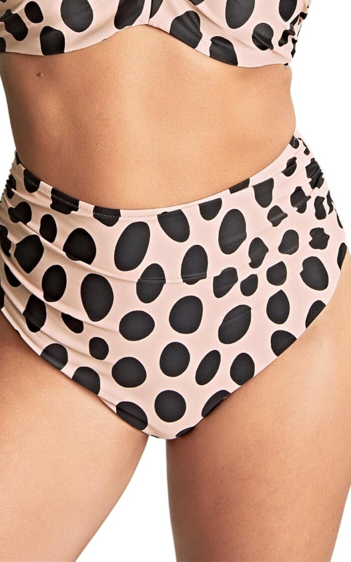 Panache Spirit High Waist Brazilian Bikini Brief - Amalfi Print - XS - 8