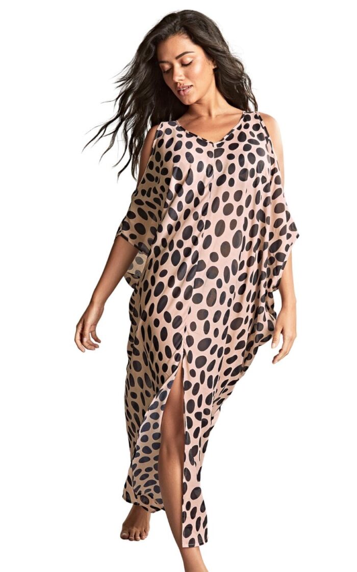 Panache Tammy Long Kaftan - Amalfi Print - S - 10