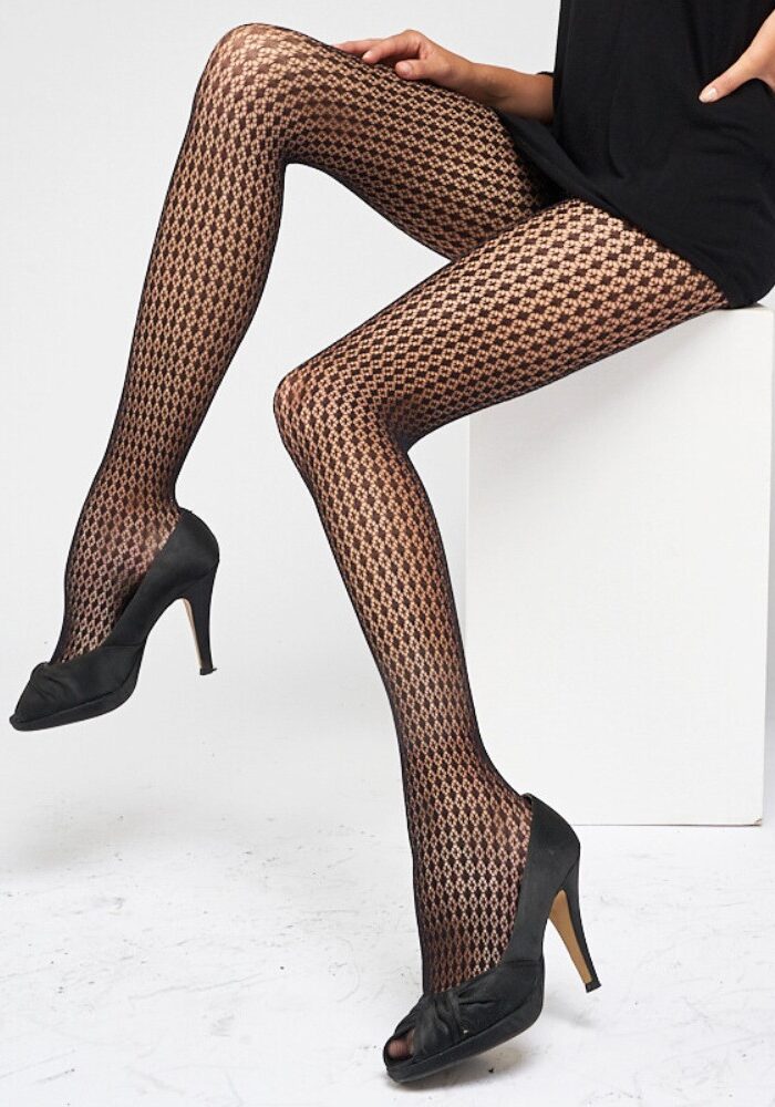 Platino Anastasia Floral Effect Tights