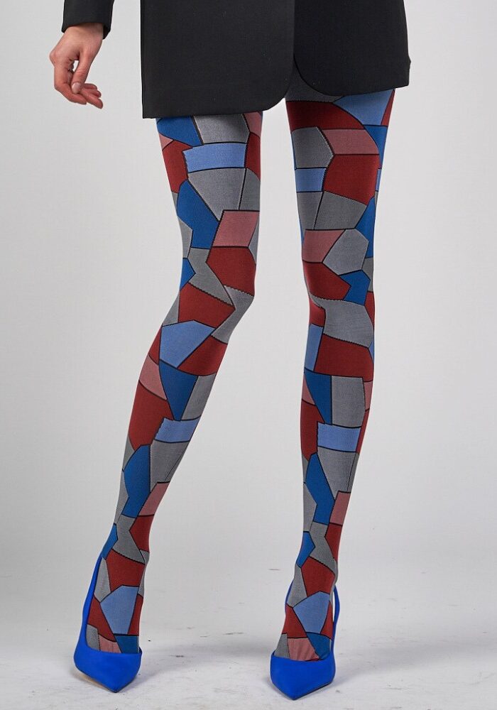 Platino Jacquline Opaque Geometric Tights