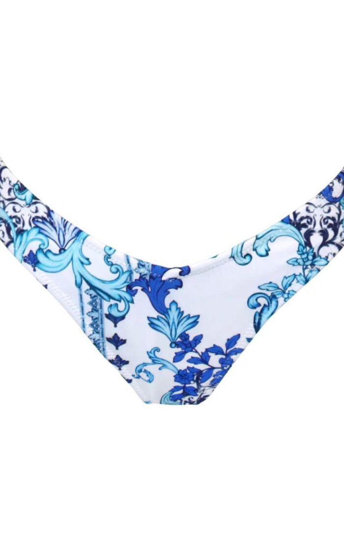 Pour Moi Amalfi Bikini Brief - White/Blue - L - 14