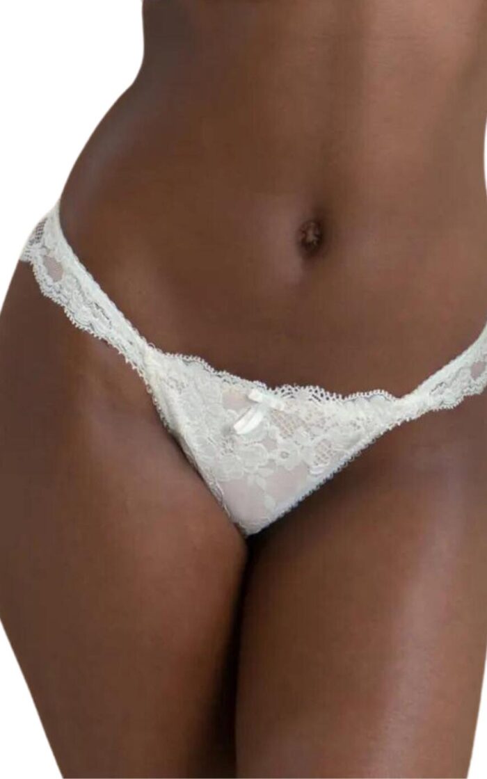Pour Moi Amour Brazilian Brief - Ivory/Champagne - XS - 8