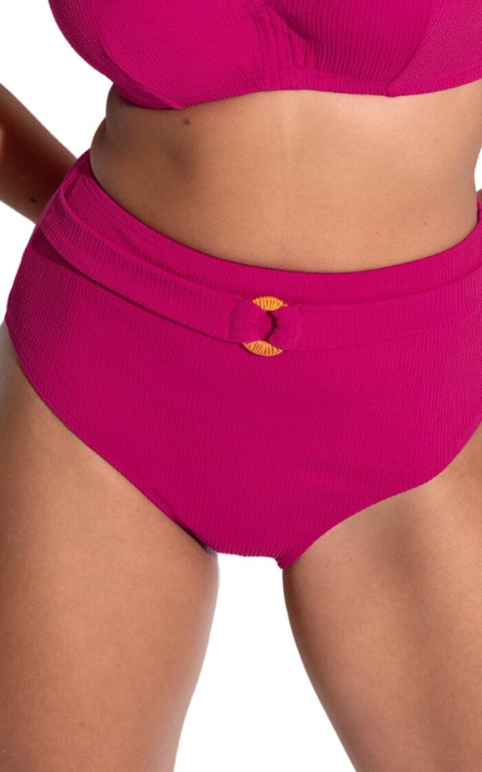 Pour Moi Cali High Waist Control Bikini Brief - Pink - L - 14