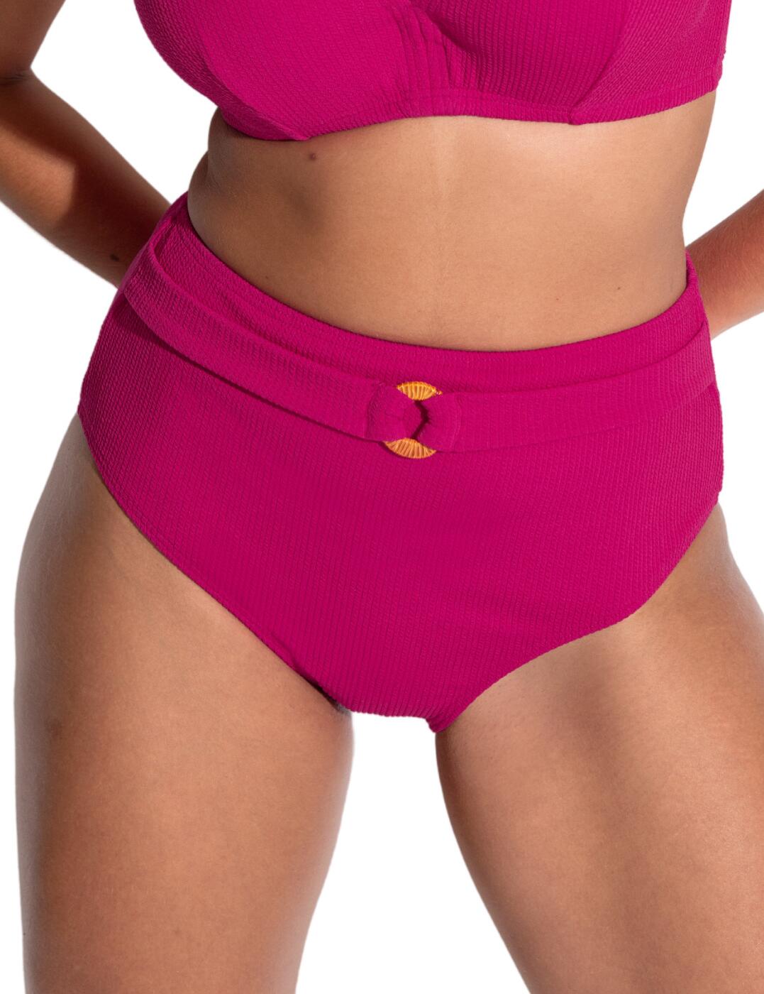 Pour Moi Cali High Waist Control Bikini Brief - Pink - L - 14