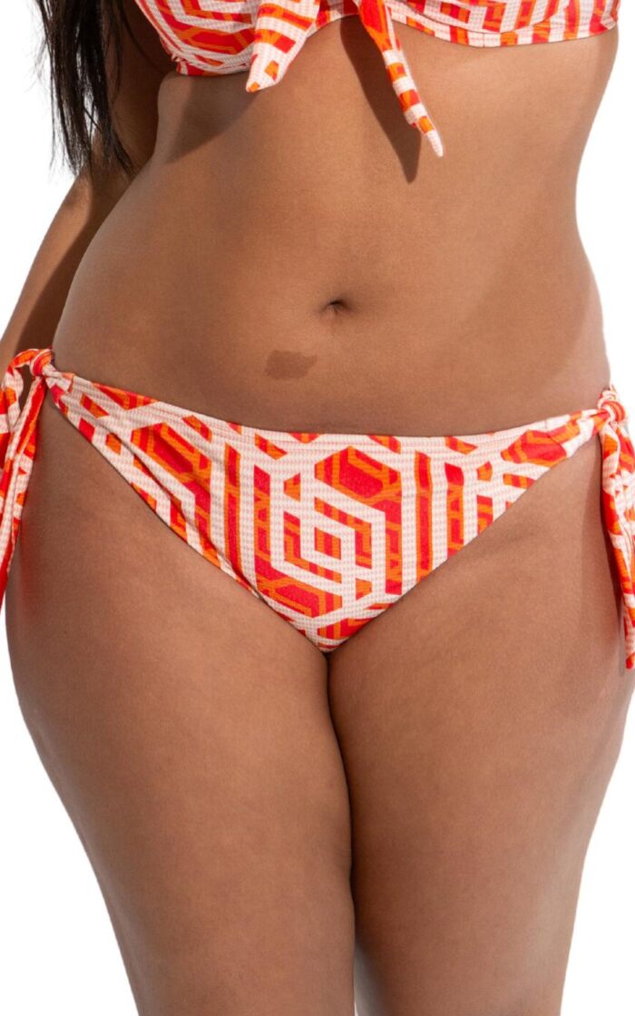 Pour Moi Casablanca Tie Side Bikini Brief - Orange - XS - 8
