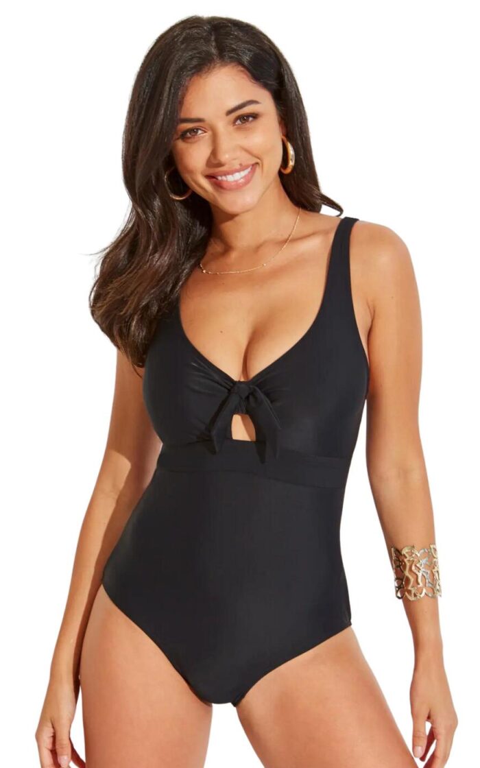 Pour Moi Control Swimsuit - Black - 32C