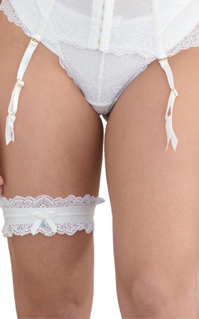 Pour Moi Divine Garter - Ivory - S/M