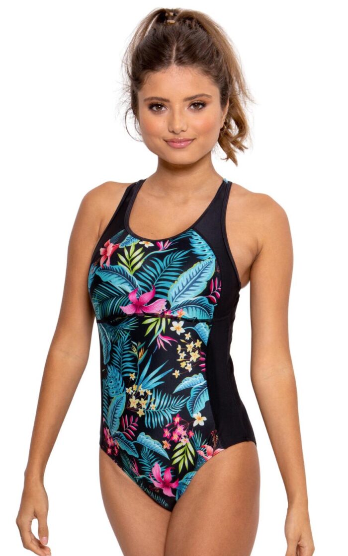Pour Moi Energy Chlorine Resistant Recycled Swimsuit - Tropical - XS - 8
