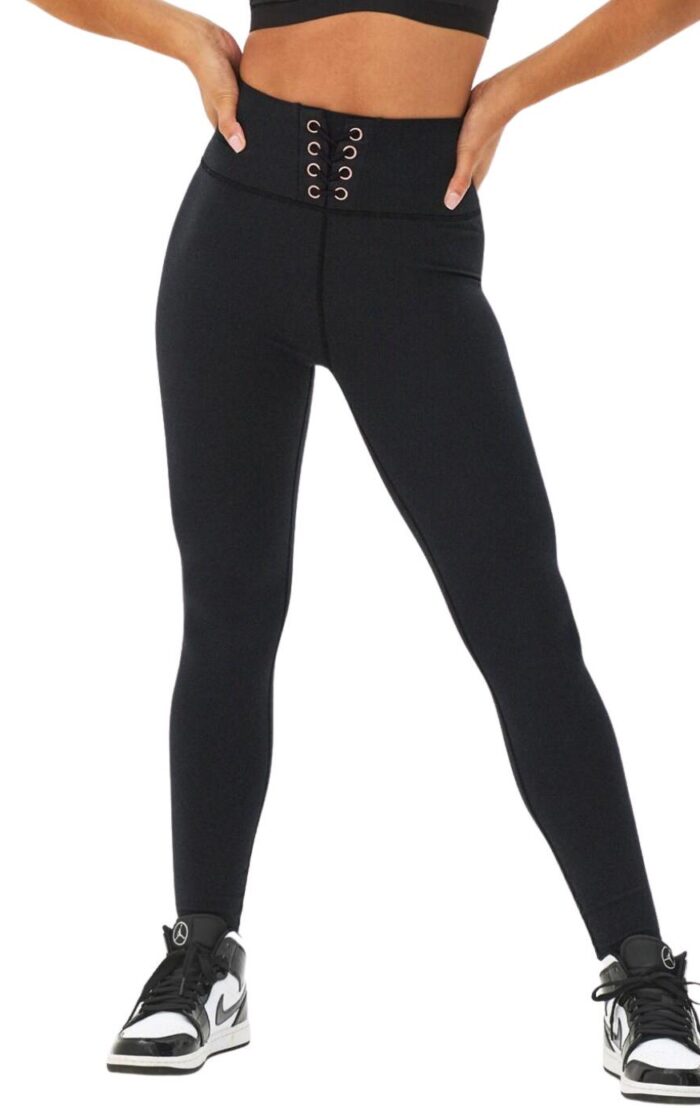 Pour Moi Energy Eyelet Leggings - Black - XS - 8