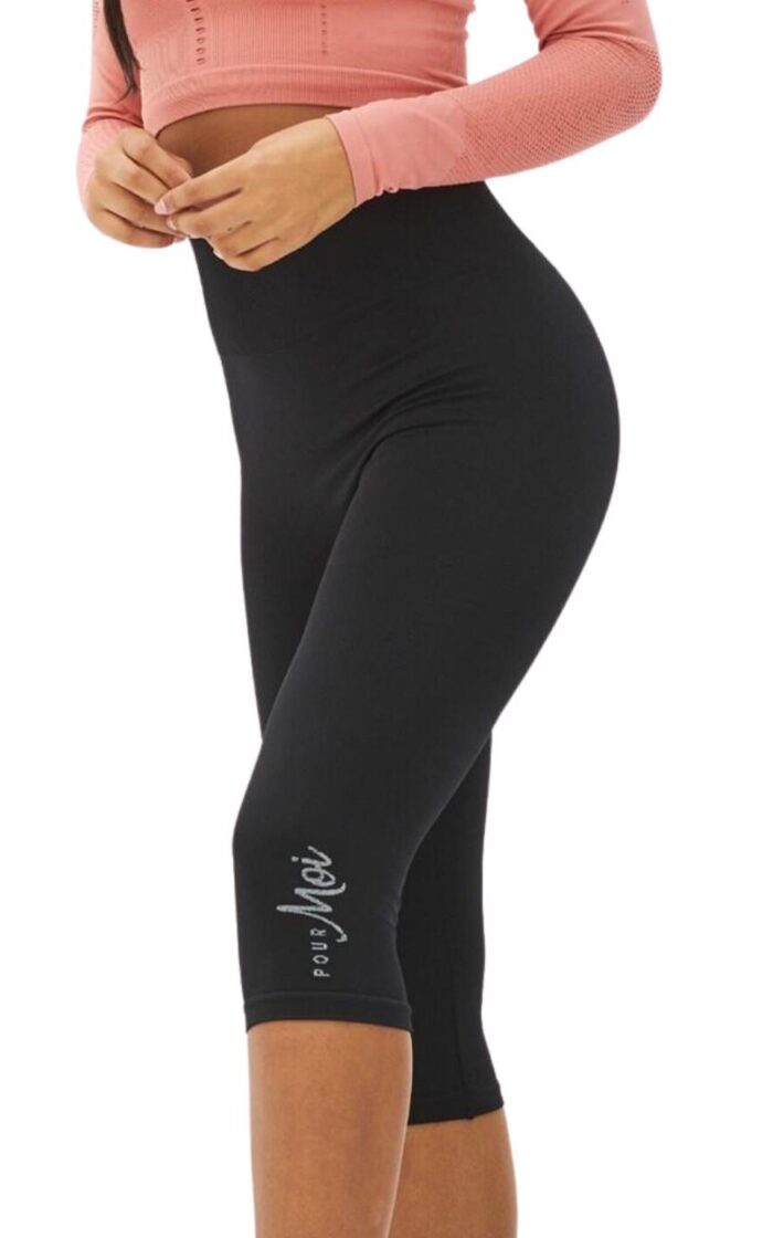 Pour Moi Energy Seamless Capri Sports Leggings - Black