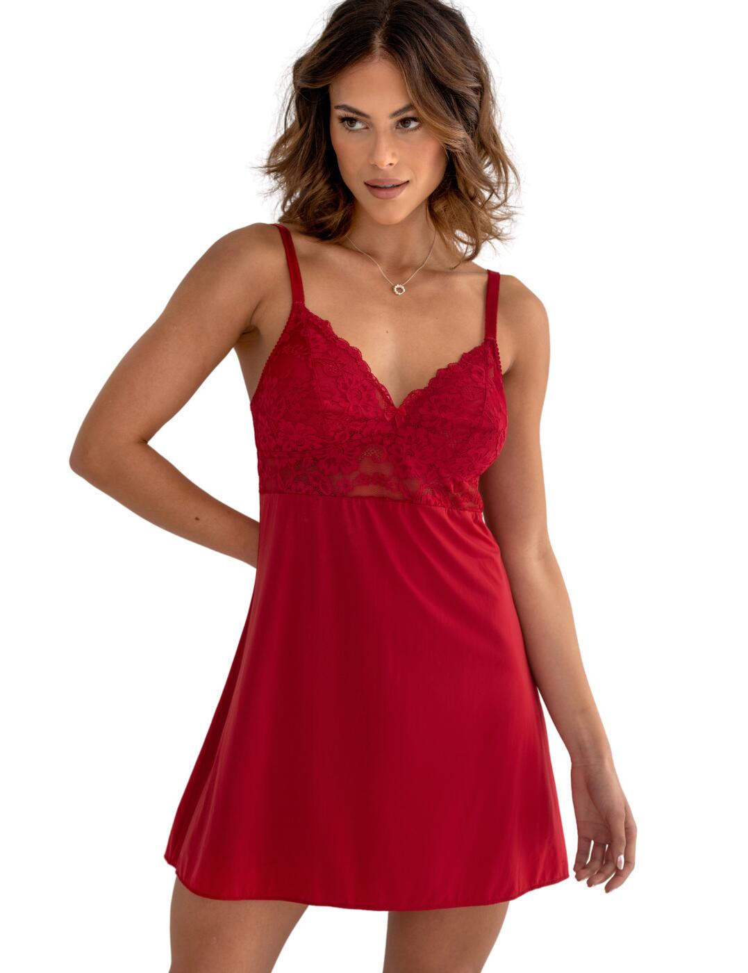 Pour Moi Fleur Chemise - Red - M - 12