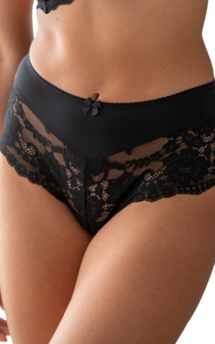 Pour Moi Fleur Shorty Brief - Black - S - 10
