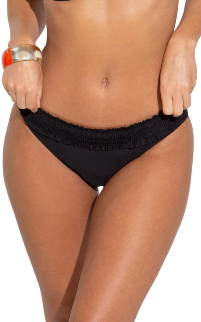 Pour Moi Free Spirit Frill Waist Bikini Brief - Black - S - 10