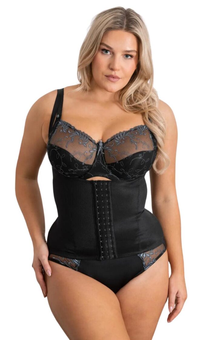 Pour Moi Hourglass Firm Control Back Smoothing Waist Cincher - Black - M - 12