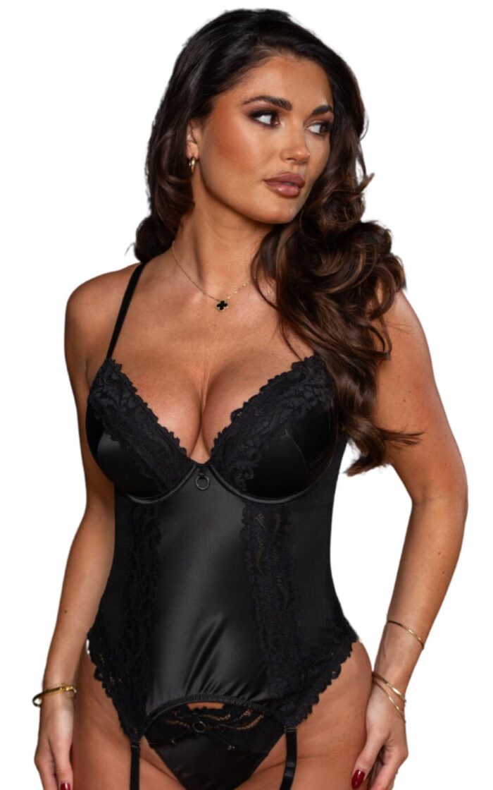 Pour Moi Lavish Basque - Black - 32F