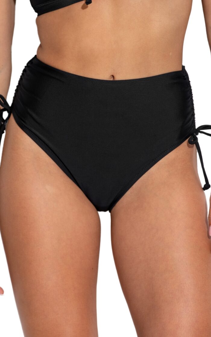 Pour Moi Maya Bay High Waist Bikini Brief - Black - S - 10