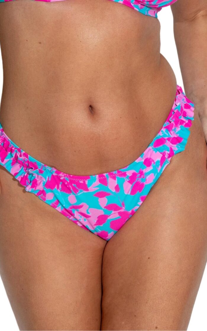 Pour Moi Ocean Breeze Bikini Brief - Blue Floral - XS - 8