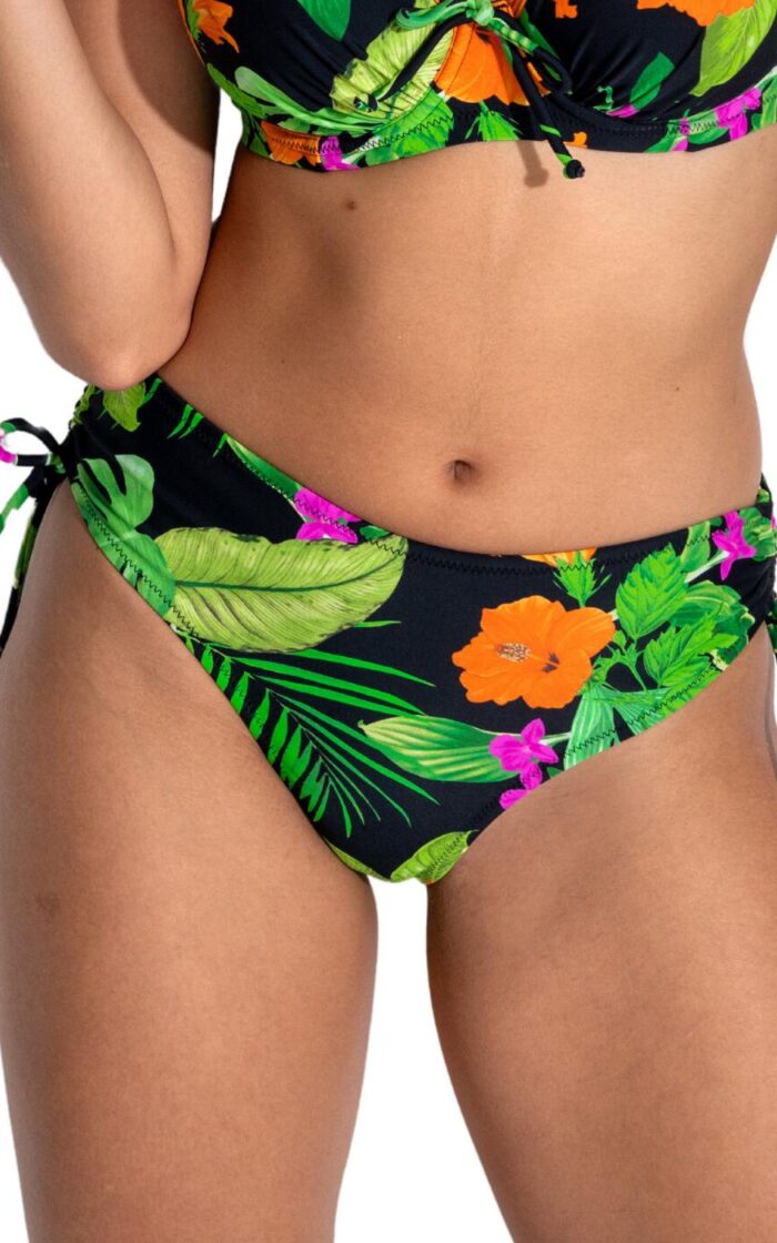 Pour Moi Palermo Adjustable Side Bikini Brief - Tropical - XS - 8