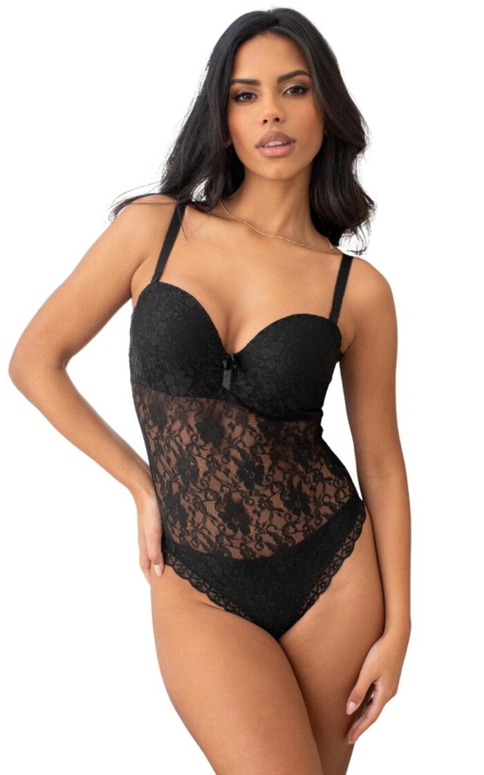 Pour Moi Rebel Strapless Padded Body - Black - 34DD