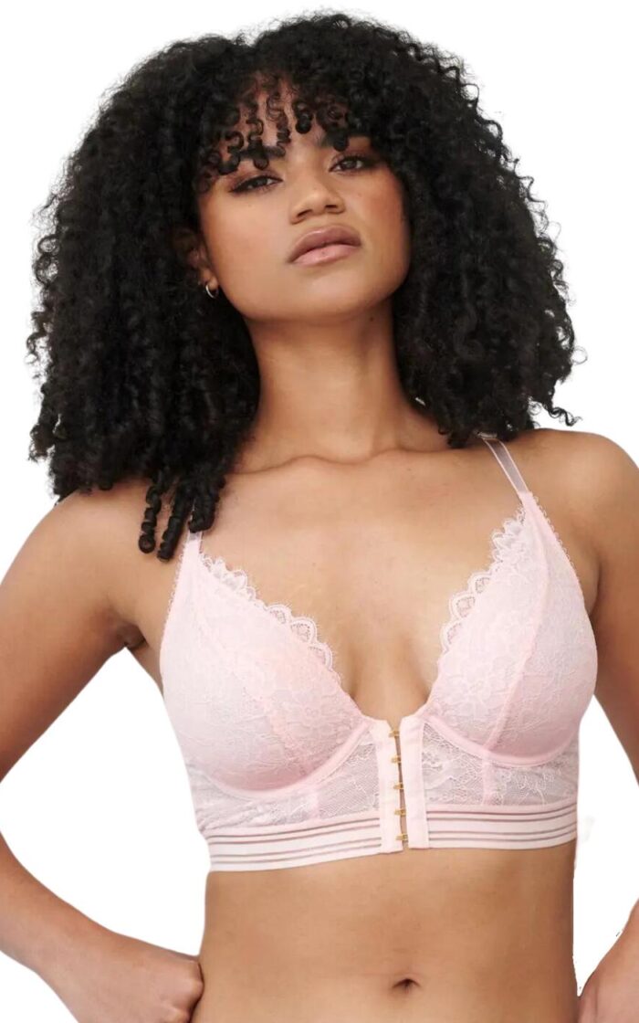 Pour Moi Revolution Front Fastening Bralette - Soft Pink - 32C