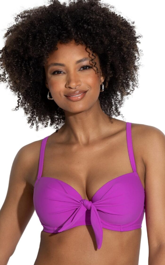 Pour Moi Rosa Cove Padded Convertible Bikini Top - Ultraviolet - 32B