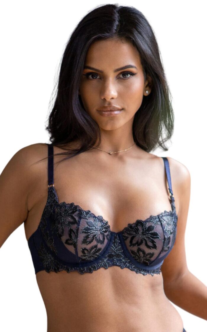 Pour Moi Roxie Underwired Bra - Midnight/Black - 32C