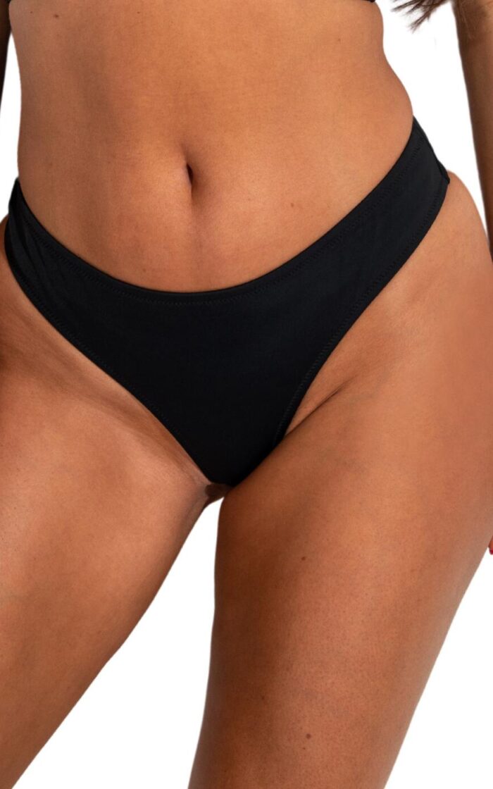Pour Moi Space High Leg Bikini Thong - Black - XS - 8
