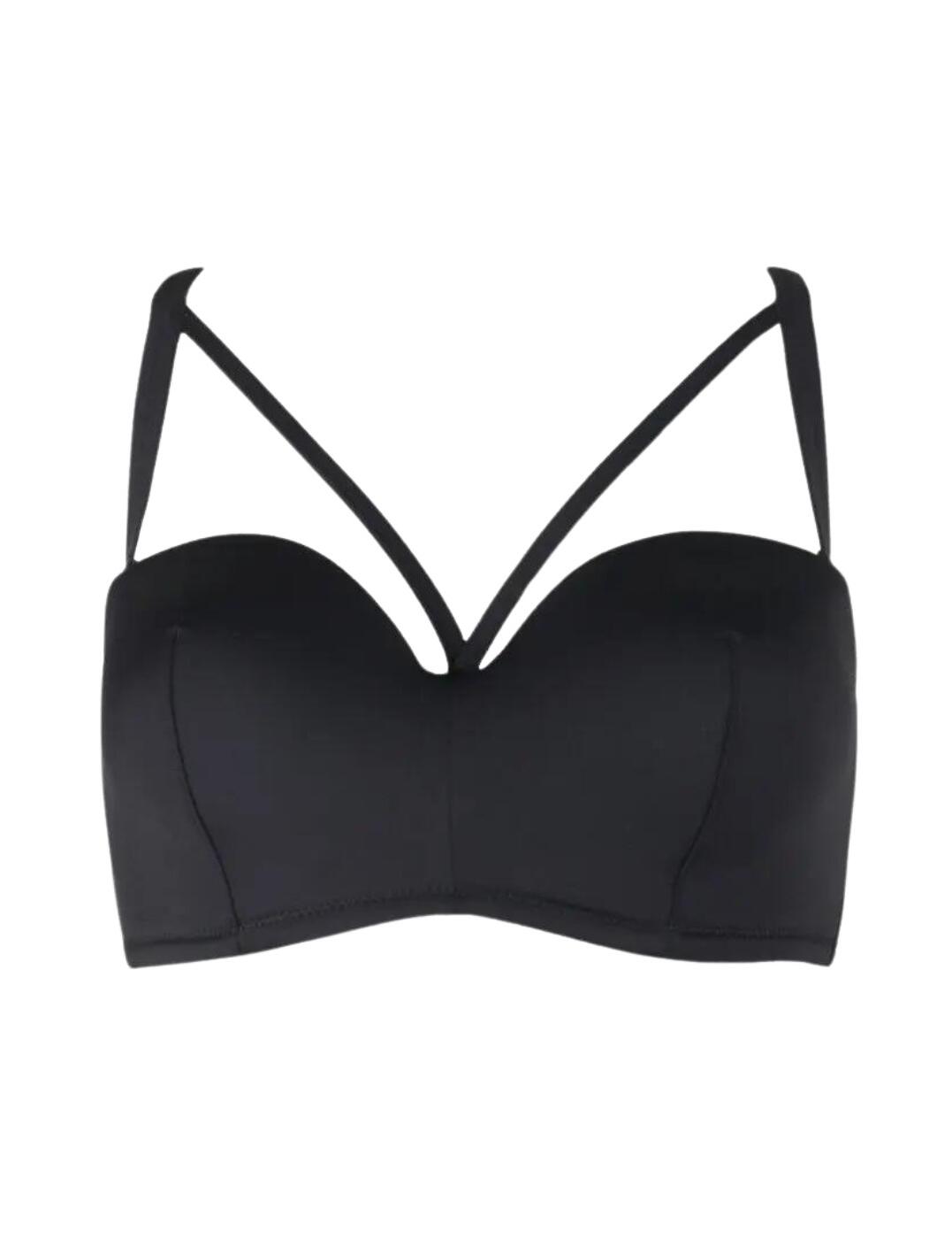 Pour Moi Space Strapless Padded Bikini Top - Black - 32C