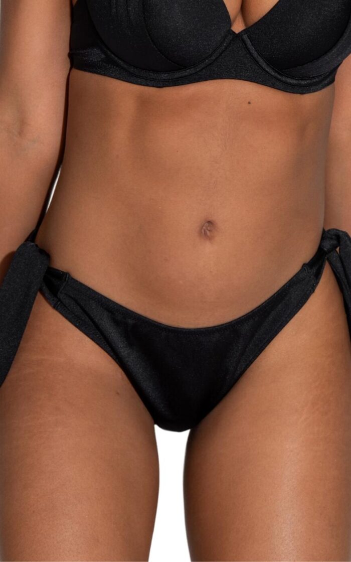 Pour Moi St Kitts Tie Side Bikini Brief - Black - XS - 8