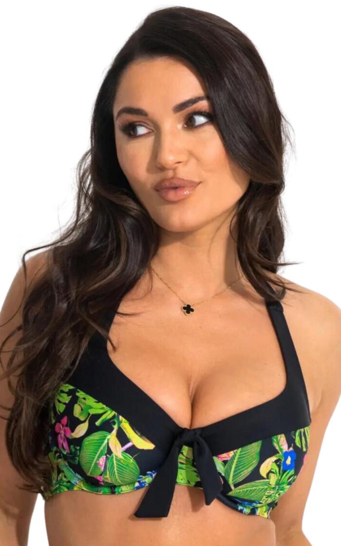 Pour Moi St Lucia Halter Bikini Top - Tropical - 32DD