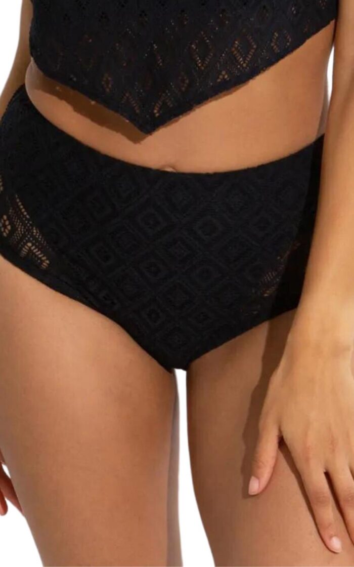 Pour Moi Summer Breeze High Waist Bikini Brief - Black - 2XL - 18