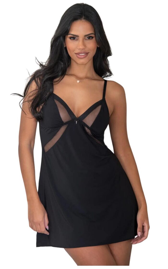 Pour Moi Viva Luxe Chemise - Black - XS - 8