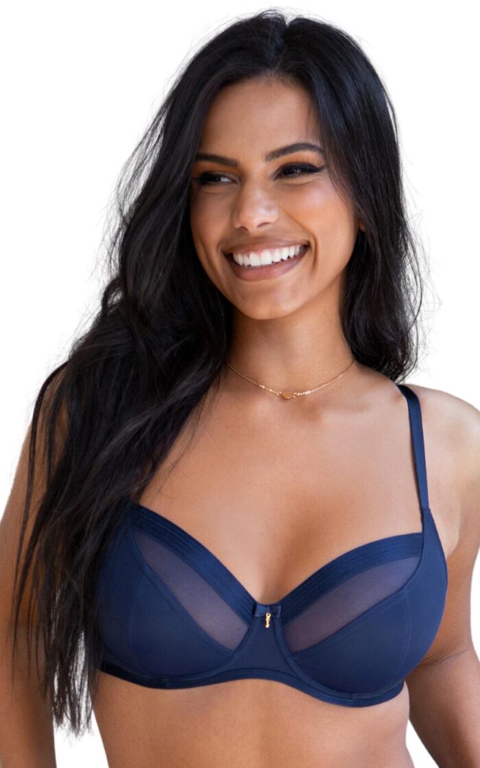 Pour Moi Viva Luxe Underwired Bra - Navy - 40E