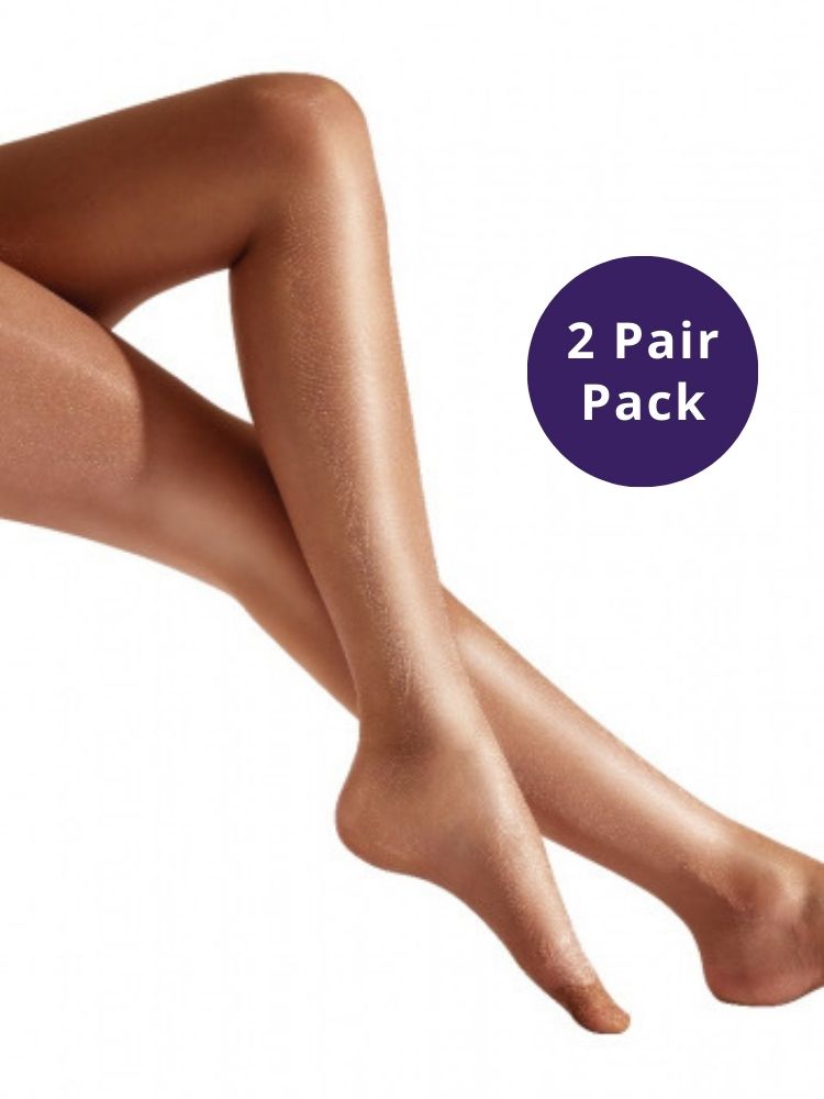 Pretty Polly Day To Night Gloss Tights 2 Pair Pack