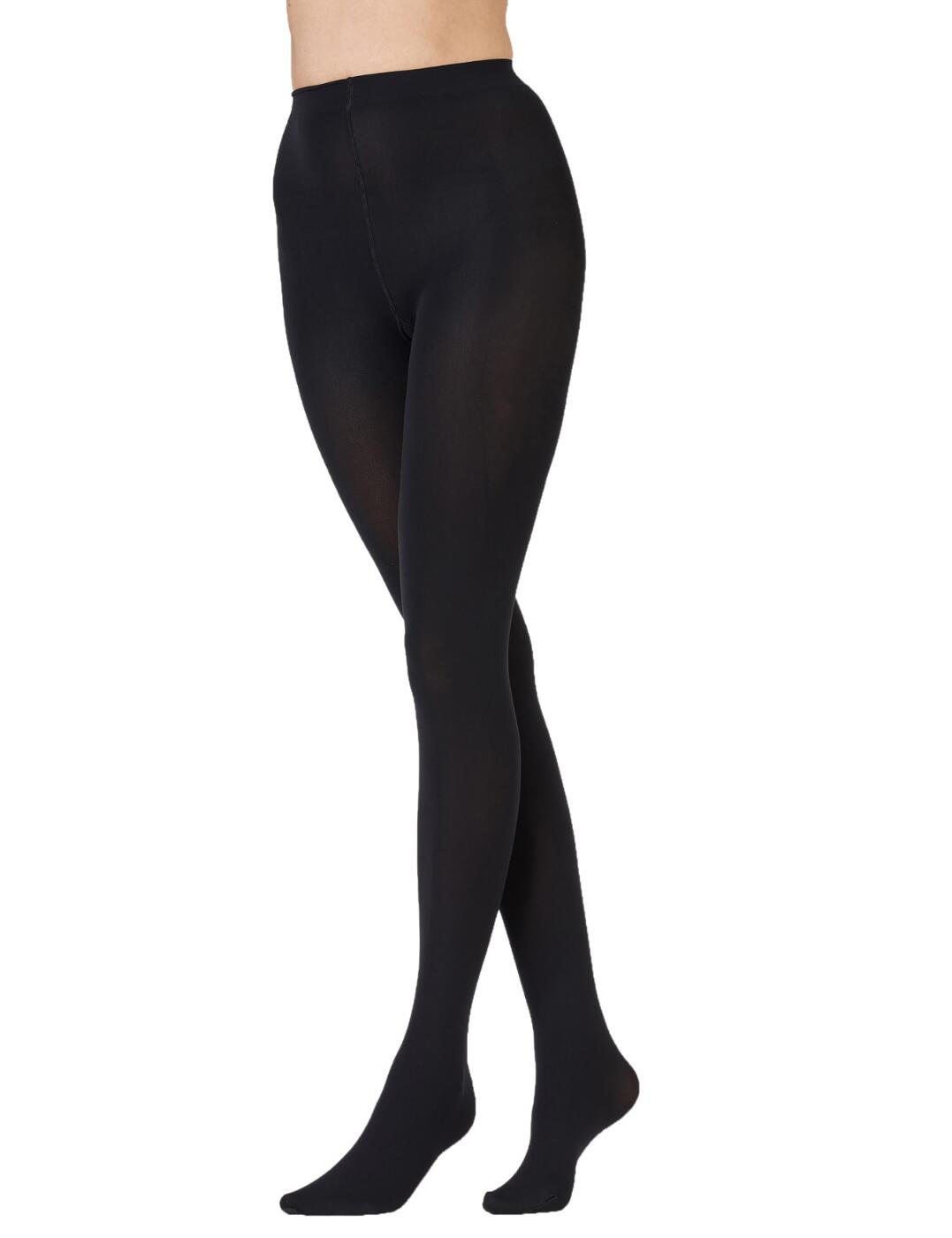 Pretty Polly Premium Opaques 80D 3D Opaque Tights - Black - S/M
